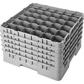 Cambro Camrack Polypropylene Blue Full Size 36 Compartment Glass Rack, 10 1/8 inch -- 2 per case.