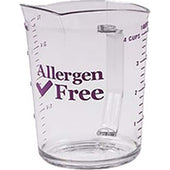 Cambro Camwear Polycarbonate Allergen‑Free Purple Measuring Cup, 4 Quart.