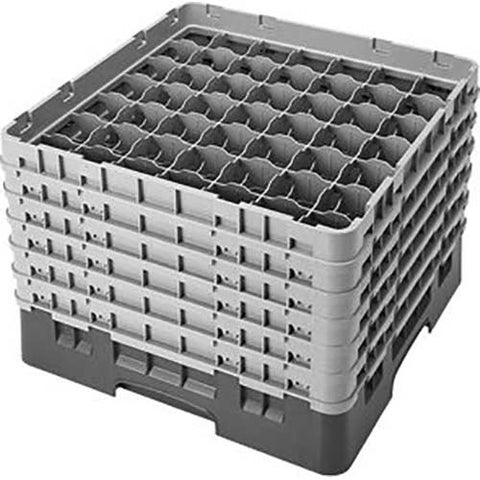Cambro Camrack Polypropylene Navy Blue Full Size 49 Compartment Glass Rack, 11 3/4 inch -- 2 per case.