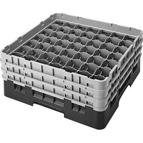 Cambro Camrack Polypropylene Cranberry Full Size 49 Compartment Glass Rack, 5 1/4 inch -- 4 per case.