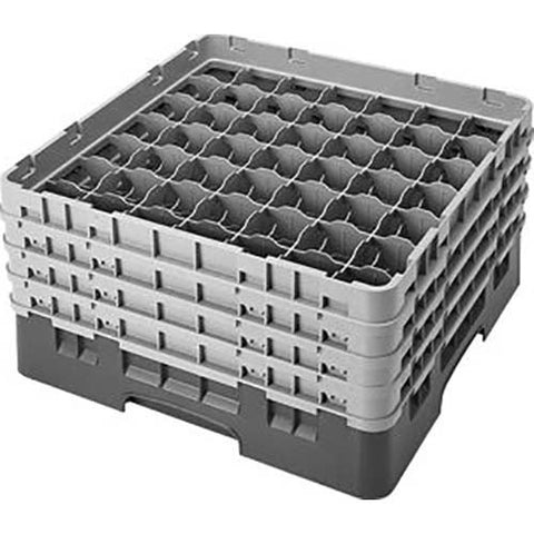 Cambro Camrack Polypropylene Brown Full Size 49 Compartment Glass Rack, 8 1/2 inch -- 2 per case.