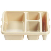 Camwear Polycarbonate 4 Compartment Meal Delivery Tray, Teal, 9 x 11 x 2 1/2 inch -- 24 per case.