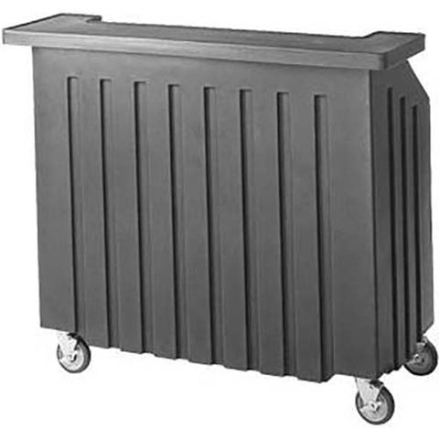 Cambro Granite Gray with Slate Gray Designer Style Economy Small Portable Beverage Bar CamBar, 54 x 25 7/8 x 46 1/8 inch.