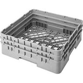 Cambro Camrack Polypropylene Black Full Size with 2 Extender Base Rack, 19 3/4 x 19 3/4 x 7 1/4 inch -- 4 per case.