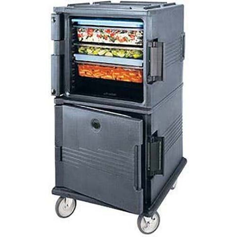 Cambro Granite Sand Ultra Camcart with Security Package- Tamper Resistant for Food Pans, 28 1/8 x 53 1/4 x 32 1/4 inch.