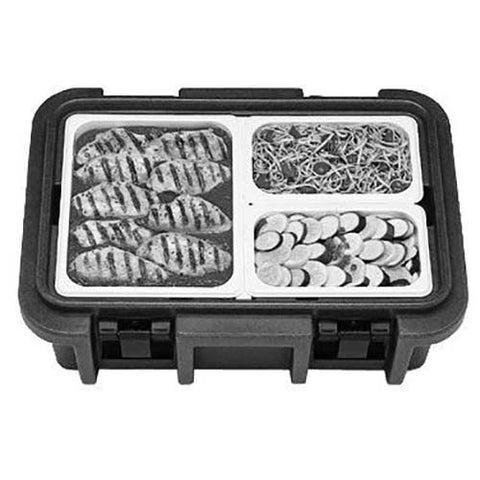 Cambro Granite Gray Ultra Pan Carrier Insulated Food Server, 24 3/4 x 10 1/8 x 17 3/8 inch.