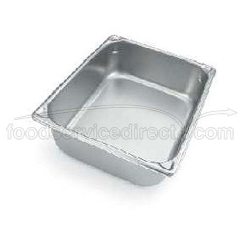 Pan Steam Table Stainless Steel Half-Long Size 20 3/4 X 6 7/16 -- 6 Per Case