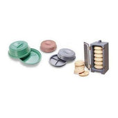 White Cambro Base And Cover Heat Keeper For 9 Inch Plate -- 6 Per Case.