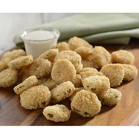 Harvest Creations Zesty Panko Breaded Pickle Chips, 2.5 Pound -- 4 per case.