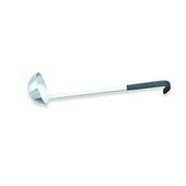 Ladles With Black Kool-Touch Handles - 18-8 Stainless Steel , Capacity 8 Ounce.