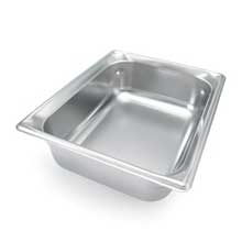 Super Pan, One Half Size,18-8 Stainless Steel,Dimensions 10 3/8 X 12 13/16 Inches, 3.8 Ltrs.
