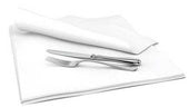 Cascades Signature 1 Ply White DRC Dinner Flat Napkin, 14 x 14 inch -- 1000 per case