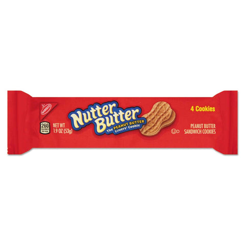 Nabisco Nutter Butter Peanut Butter Sandwich Cookie, 3 Ounce Bag -- 48 per case