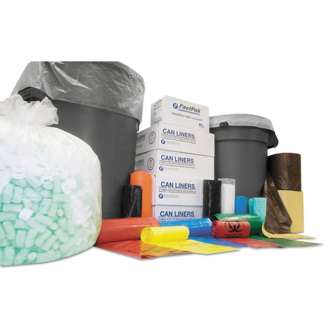 Inteplast Clear 12 Microns High Density Interleaved Commercial Can Liner, 43 x 48 inch -- 200 per case