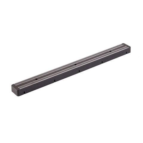 Tablecraft Plastic Black Magnetic Knife Holder, 18 3/8 x 1 5/8 x 7/8 inch