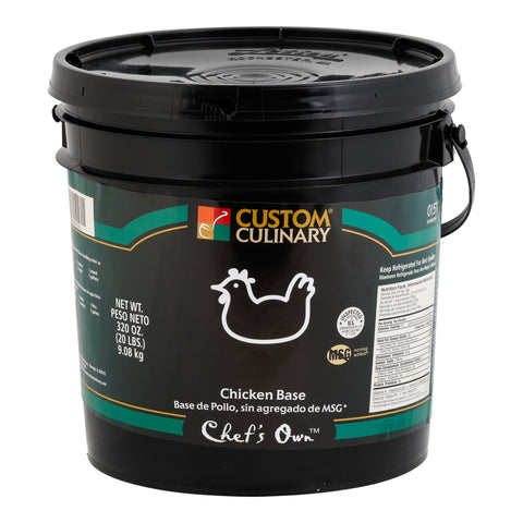 Custom Culinary® Select Chicken Base, No MSG Added 20 lb. Pail