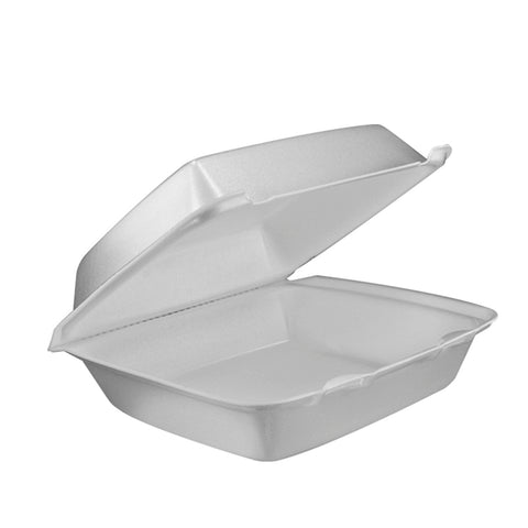 Dart CONTAINER FOAM 1-COMPARTMENT HINGED LID 8.37X7.87