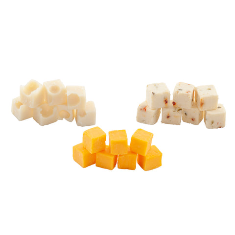 Schreiber CHEESE DELI CUBE 3 VARIETY SWISS/CHEDDAR/PEPPERJACK