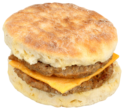 Biscuit Double Sausage With Cheese Iw 7.1 Oz 0153