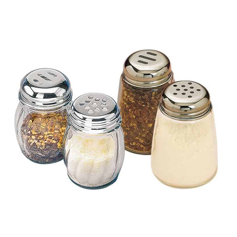 American Metalcraft Glass Cheese Shaker with Stainless Steel Top, 6 Ounce -- 36 per case
