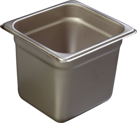 Carlisle PAN STEAMTABLE S/S DURAPAN™ HEAVY GAUGE ONE-SIXTH SIZE PAN 6-7/8