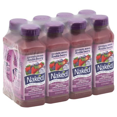 Naked Juice DRINK NAKED JUICE DOUBLE BERRY PROTEIN PLASTIC BOTTLE