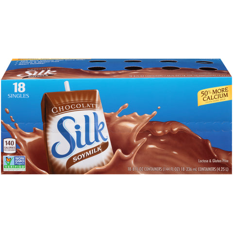 Silk Chocolate Soymilk, 8 Ounce -- 18 per case.