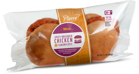 Pierre® 5.50 OZ MINI TWIN SPICY BREADED CHICKEN SANDWICH 10000000423