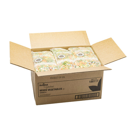 Simplot 5 Way Mixed Vegetable Blend - 40 oz. package, 12 per case