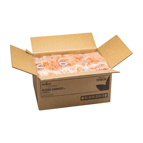 Simplot Smooth Sliced Carrot - 32 oz. package, 12 packages per case