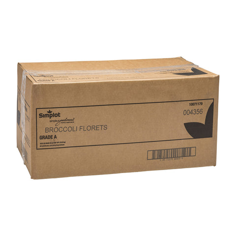 Simplot Broccoli Florets - 2 lb. poly wrap packages, 12 packages per case.