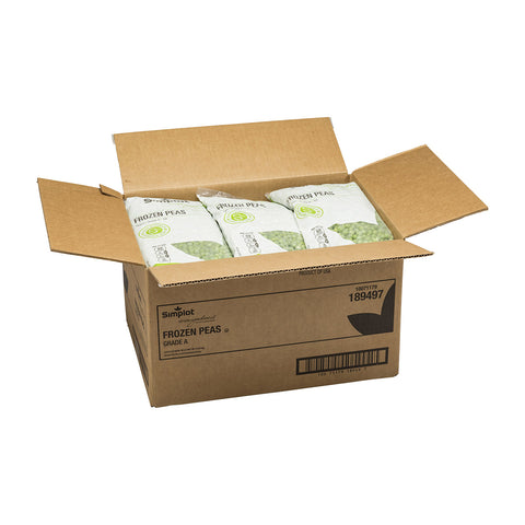 Simplot Peas - 40 oz. package, 12 packages per case