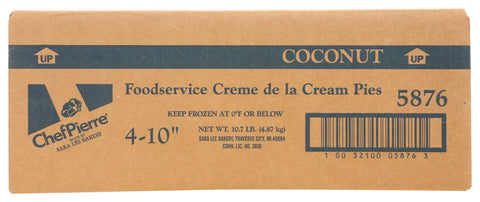 Chef Pierre® PIE COCONUT CREAM UNSLICED TS SECONDS 10