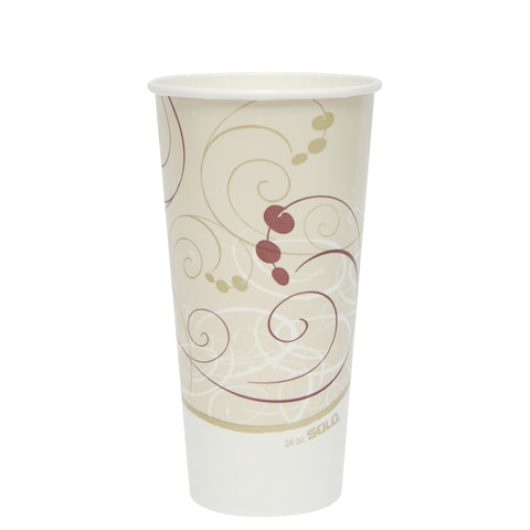 Cup Paper Cold Double Sided Poly 24 Oz