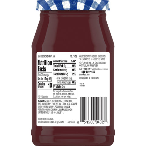 Smucker's® JAM GRAPE SUGAR FREE W/ SPLENDA