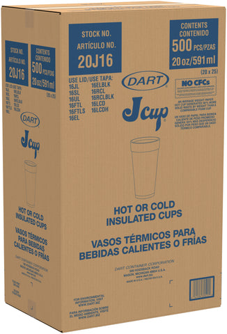 Cup Foam White 20 Oz
