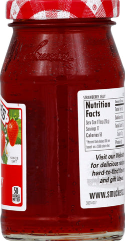 Jelly Strawberry Glass Jar