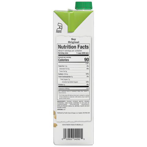 Pacific Foods MILK SOY ORIGINAL BARISTA SERIES