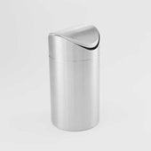 American MetalCraft WASTE BIN COUNTERTOP SWING TOP S/S 4.5X9