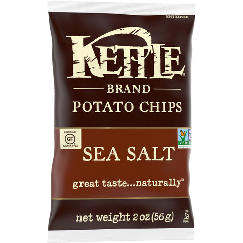Kettle Lightly Salted Potato Chips - 2 oz. bag, 24 per case