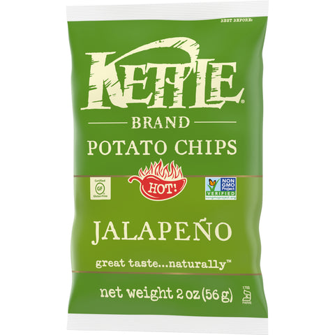 Kettle Jalapeno Potato Chips - 2 oz. bag, 6 per case
