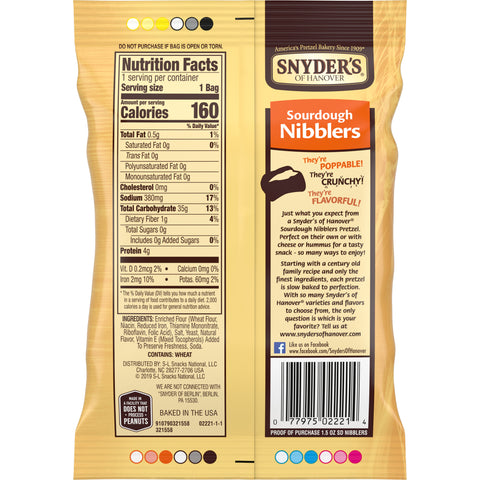 Snyder's of Hanover PRETZEL SOURDOUGH NIBBLER PLN