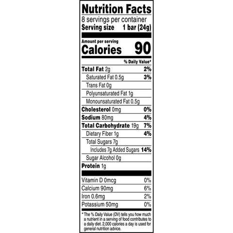 Quaker® GRANOLA BAR 90 CALORIE LOW FAT CHOCOLATE CHUNK