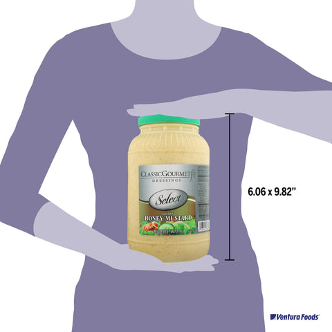 Ventura Foods Classic Gourmet Select Golden Honey Mustard Salad Dressing, 1 Gallon -- 4 per case.