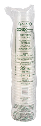 Conex ClearPro® CUP POLYPROPYLENE CLEAR PEDESTAL 32 OZ