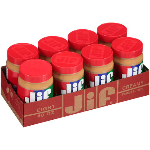 Jif Creamy Peanut Butter, 40 Ounce -- 8 per case.