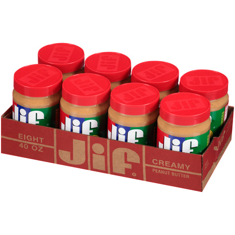 Jif Creamy Peanut Butter, 40 Ounce -- 8 per case.