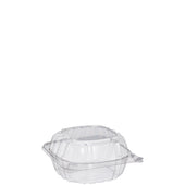 Karat® CONTAINER PLASTIC CLEAR HINGED 1-COMPARTMENT 6X6