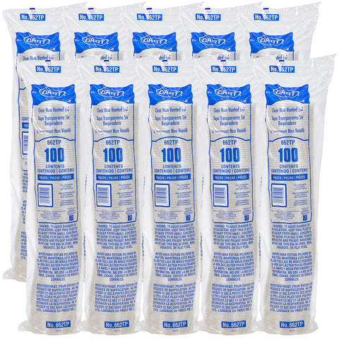 Solo PET Clear Cup Lid Only -- 1000 per case