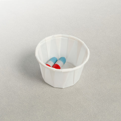 Solo® White CUP PAPER PORTION SOUFFLE WHITE 1 OZ